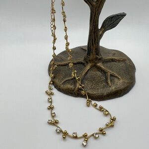 Vintage Monet Gold Chain Choker Necklace